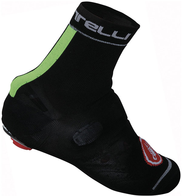 2014 Castelli Cubre zapatillas negro y verde